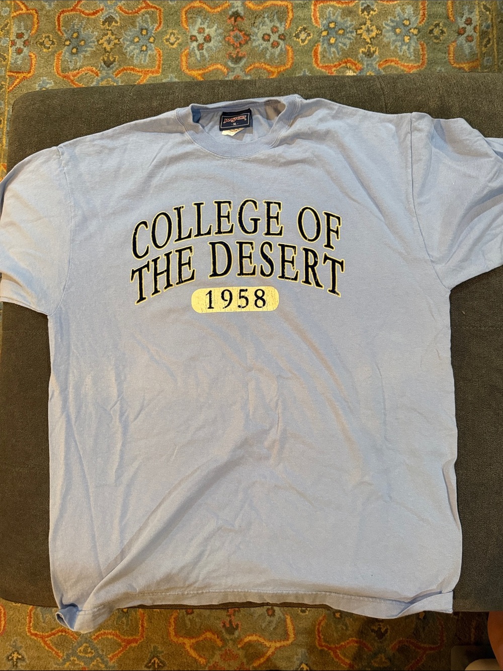 Rare Vintage Jansport Light Blue "College of the Desert 1958" Graphic Tee